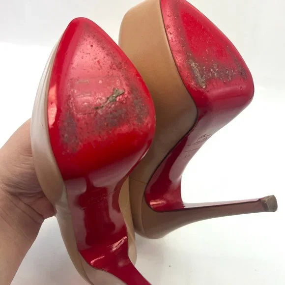 🌷❤️🔥FINAL SALE 🔥 FINAL PRICE🌷💥Christian Louboutin Lady Daf 160 Heels 37 - Picture 7 of 9